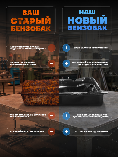 Топливный бак Daewoo Matiz пластик (bolt-on)